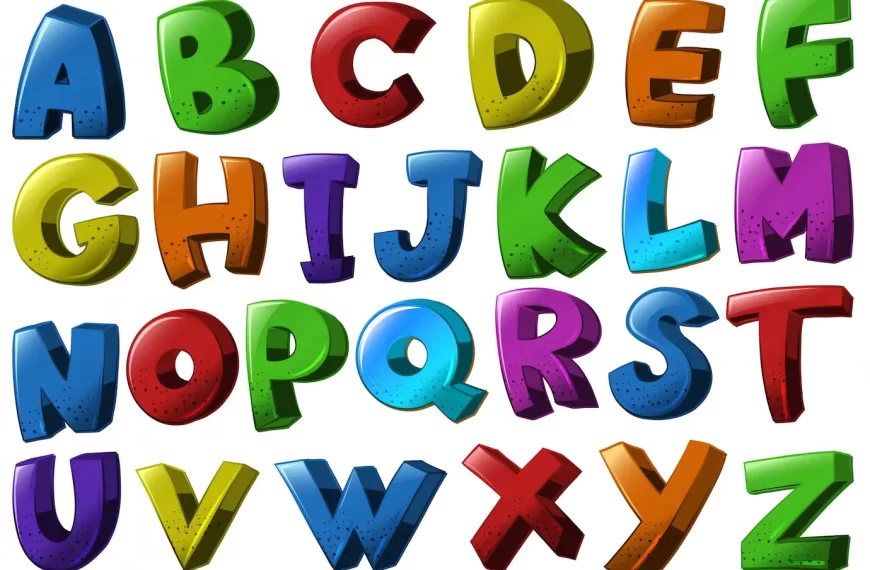 english alphabet fonts different colors 1308 4781