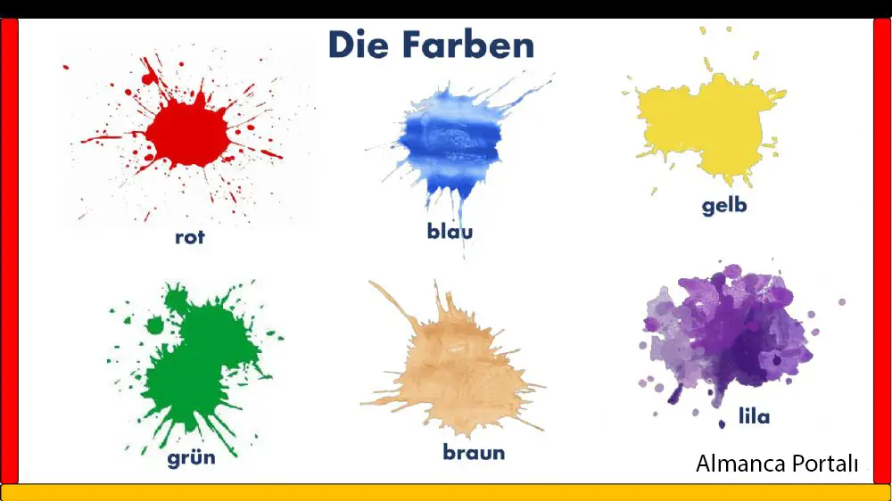 Almanca renkler