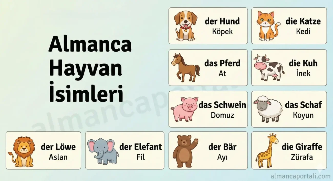 Almanca Hayvan İsimleri