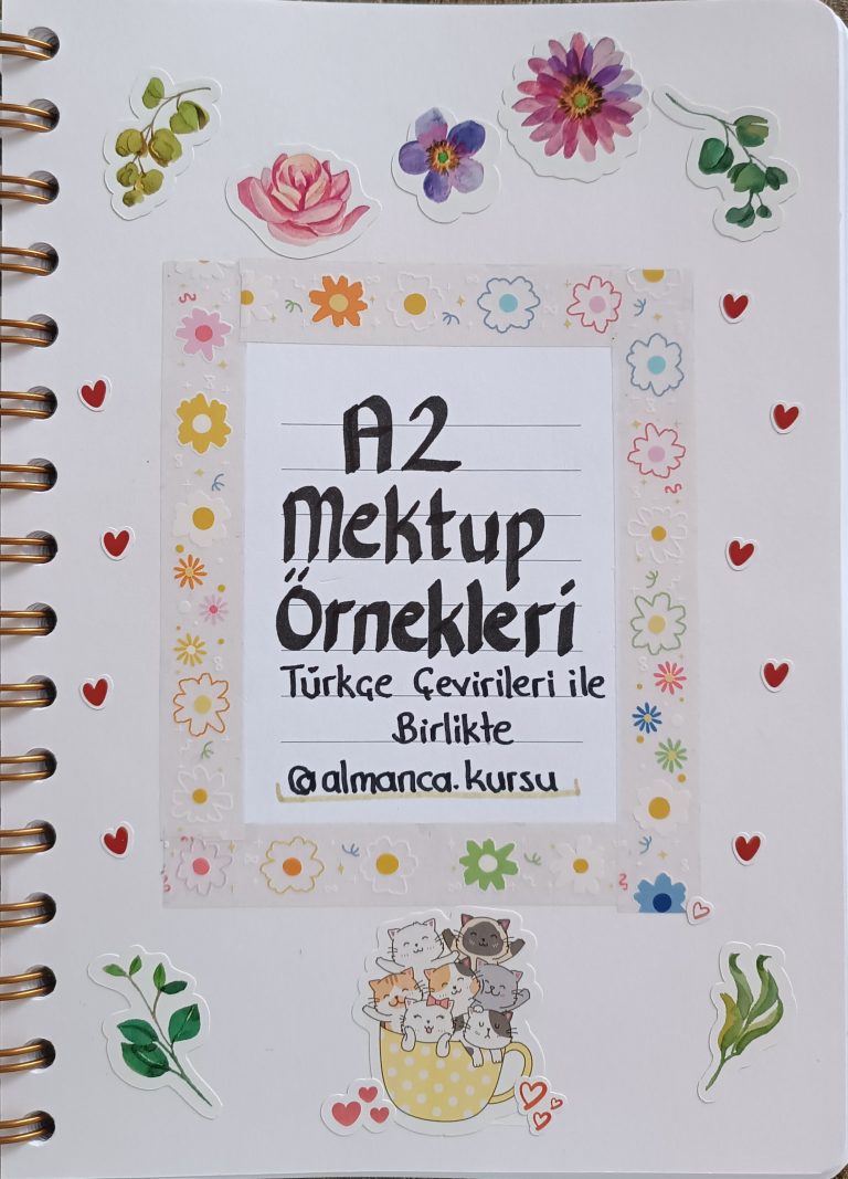 Almanca A1 Kelime Listesi PDF - Almanca Portalı