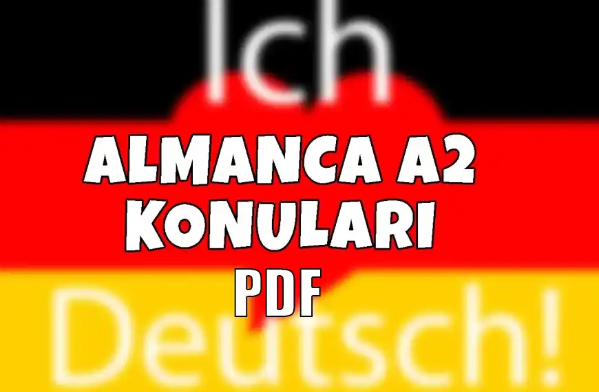 Almanca A2 Konuları PDF