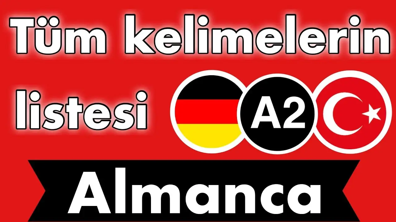 Almanca A2 Kelime Listesi PDF