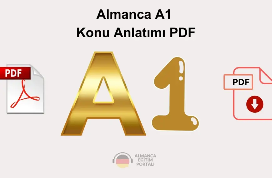 Almanca Eğitim Portalı 5 Almanca A1 Konu Anlatımı PDF