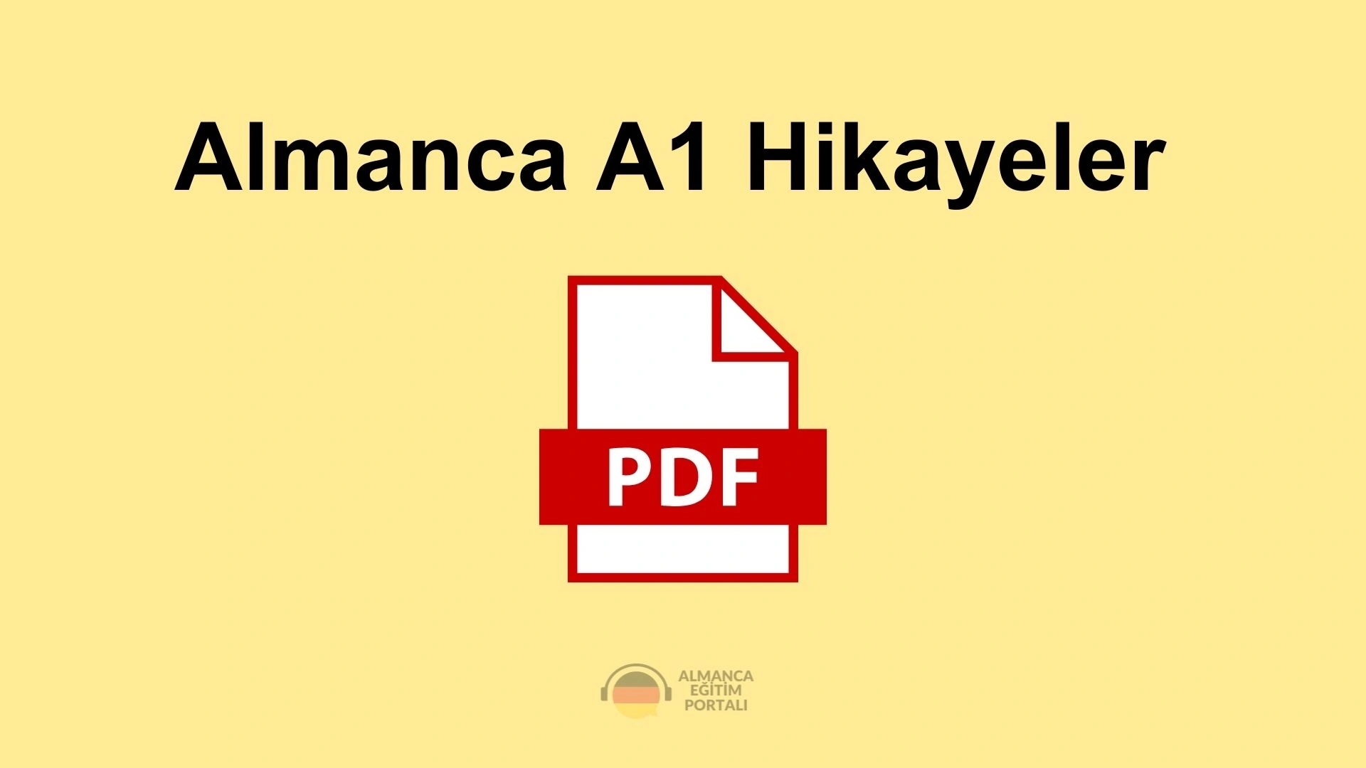 Almanca A1 Hikayeler PDF​