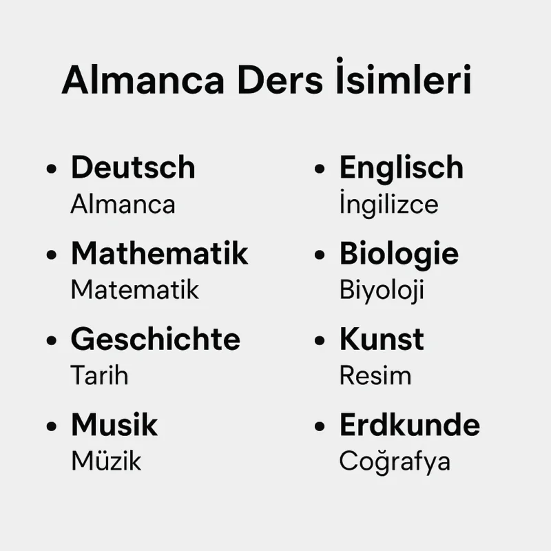 Almanca Ders simleri Almanca Portal Almanca Ders simleri Almanca Portal