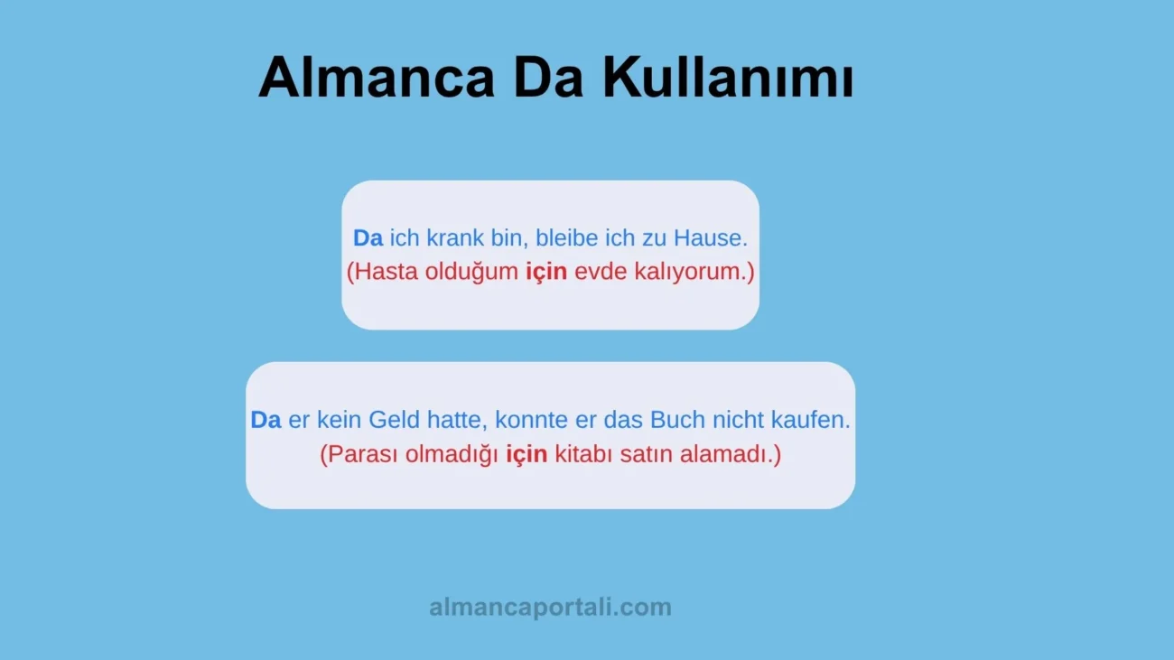 Almanca Da Kullanımı