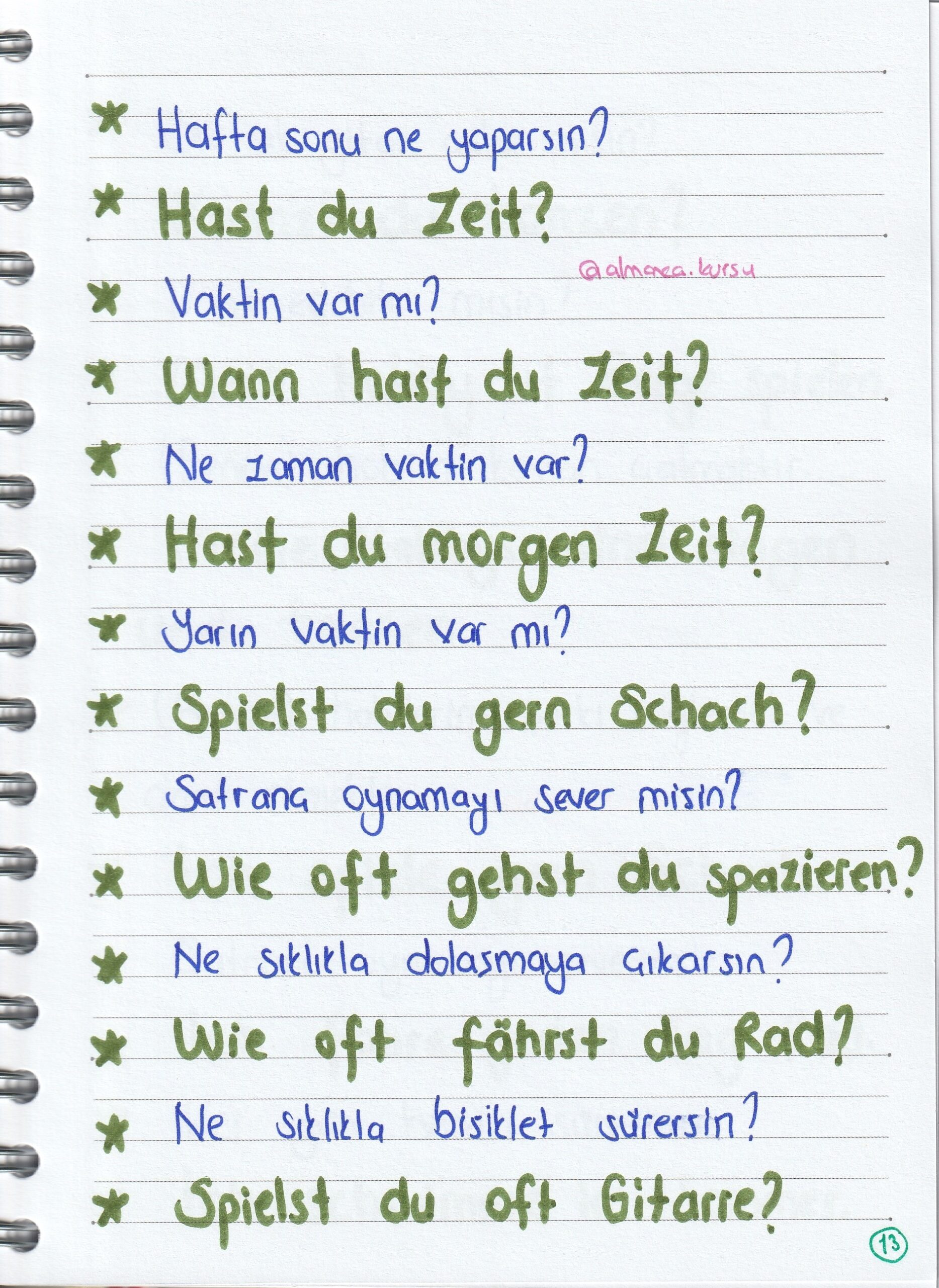 Almanca A2 Konuşma Kalıpları 2 Almanca A2 Konuşma Kalıpları - Görsel 2