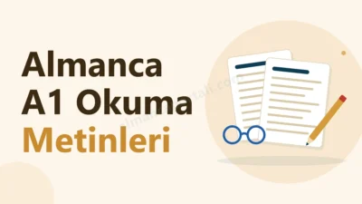 Almanca Portalı Ana Sayfa - Gutenberg 1 Almanca A1 okuma metinleri: satırlı kâğıtlar, kalem ve gözlük