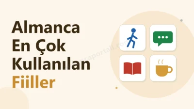 Almanca Portalı Ana Sayfa - Gutenberg 11 Almanca en çok kullanılan fiiller: gitmek, konuşmak, okumak ve içmek simgeleri