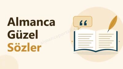 Almanca Portalı Ana Sayfa - Gutenberg 3 Almanca güzel sözler: açık kitap, tüy kalem ve söz balonu